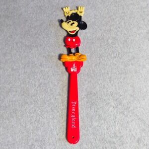 Disney Mickey Mouse Back Scratcher Vintage Disneyland Red Plastic Souvenir